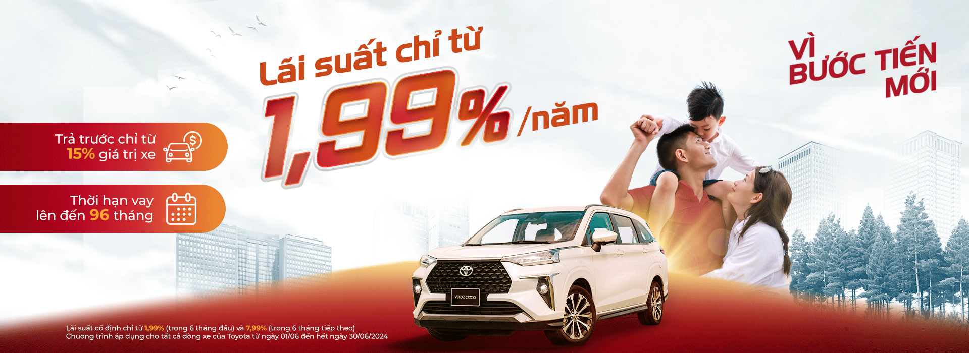 Ưu Đãi Lãi Suất Vay Mua Xe Toyota Đến Hết 06/2024